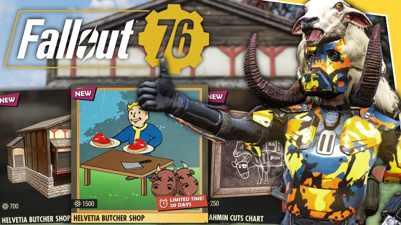 Fallout 76 - Helvetia Butcher Shop Bundle Showcase & Review