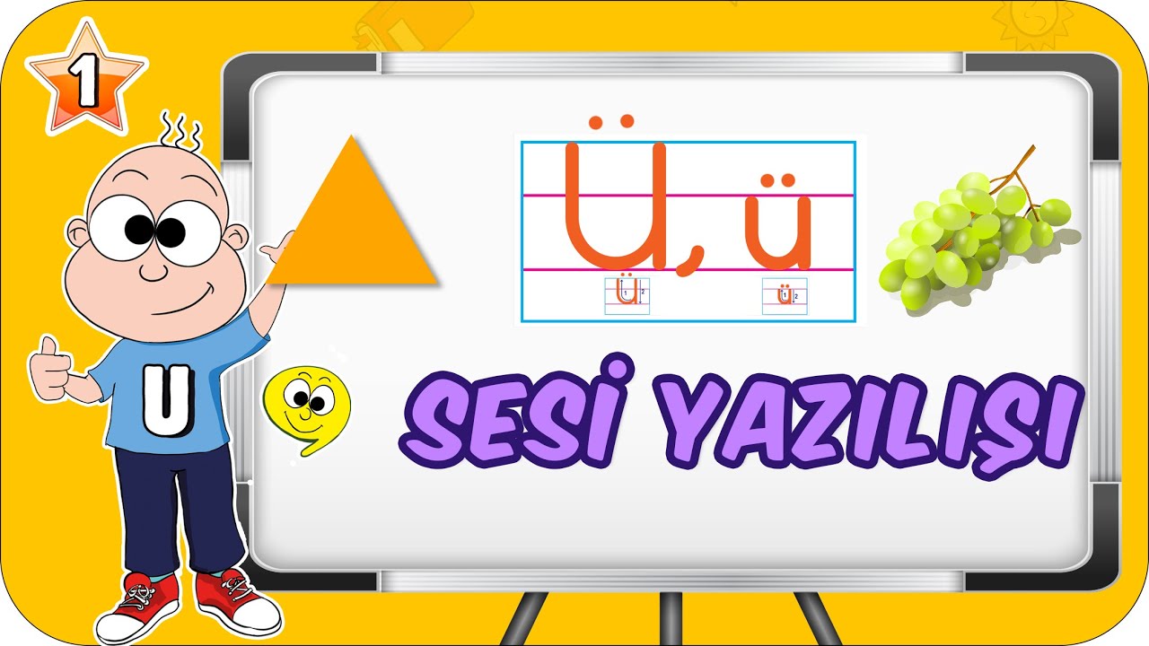 Ü Sesi Öğretimi 🍇 Okunuşu ve Yazılışı 🔺 1.Sınıf