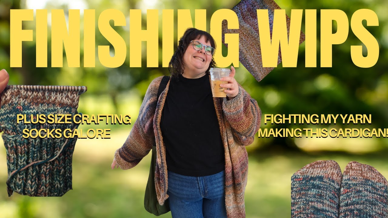 Working on my wips (so you can, too) - A Fat Knitting Vlog