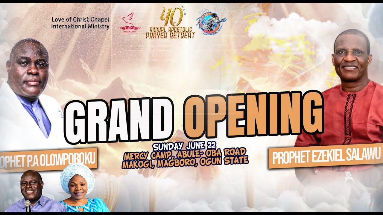 40 DAYS ANNUAL APOSTOLIC PRAYER RETREAT || SHOWING WONDERS IN HEAVEN AND ON EARTH || 22/06/2025