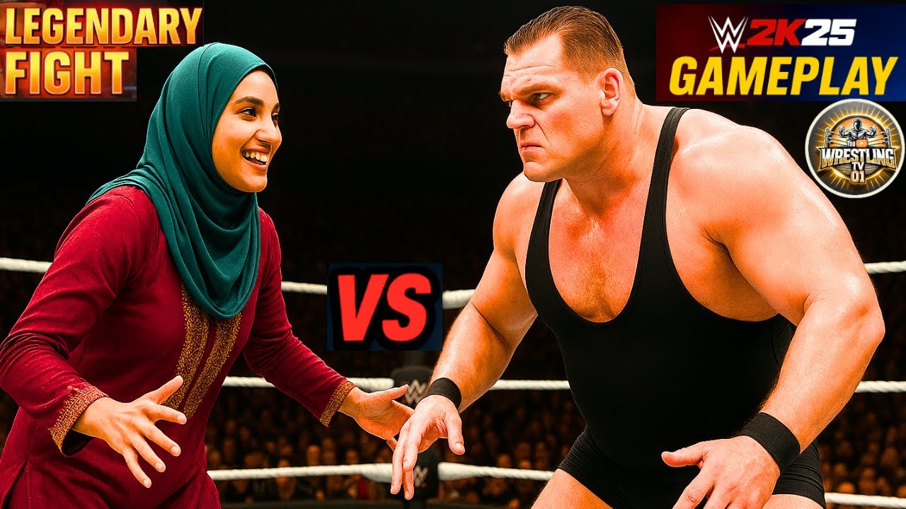 🔥 WWE2K25 – Индийская дива Рия 🇮🇳 против Гюнтера💥Межгендерный геймплей матча Железного человека🎮 ...