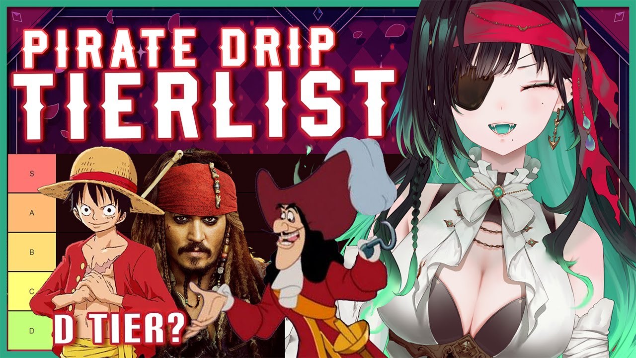 Pirate Vtuber Rates Fictional Pirate Drip 🏴&zwj;☠️ 【 TIERLIST】