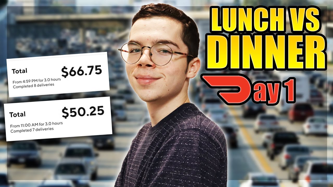LUNCH VS DINNER SHIFT! What's Busier?! (DoorDash Ride along)