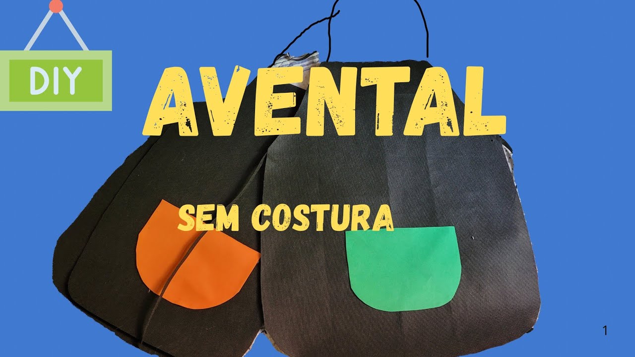 DIY - AVENTAL SEM COSTURA EM 10 MINUTOS