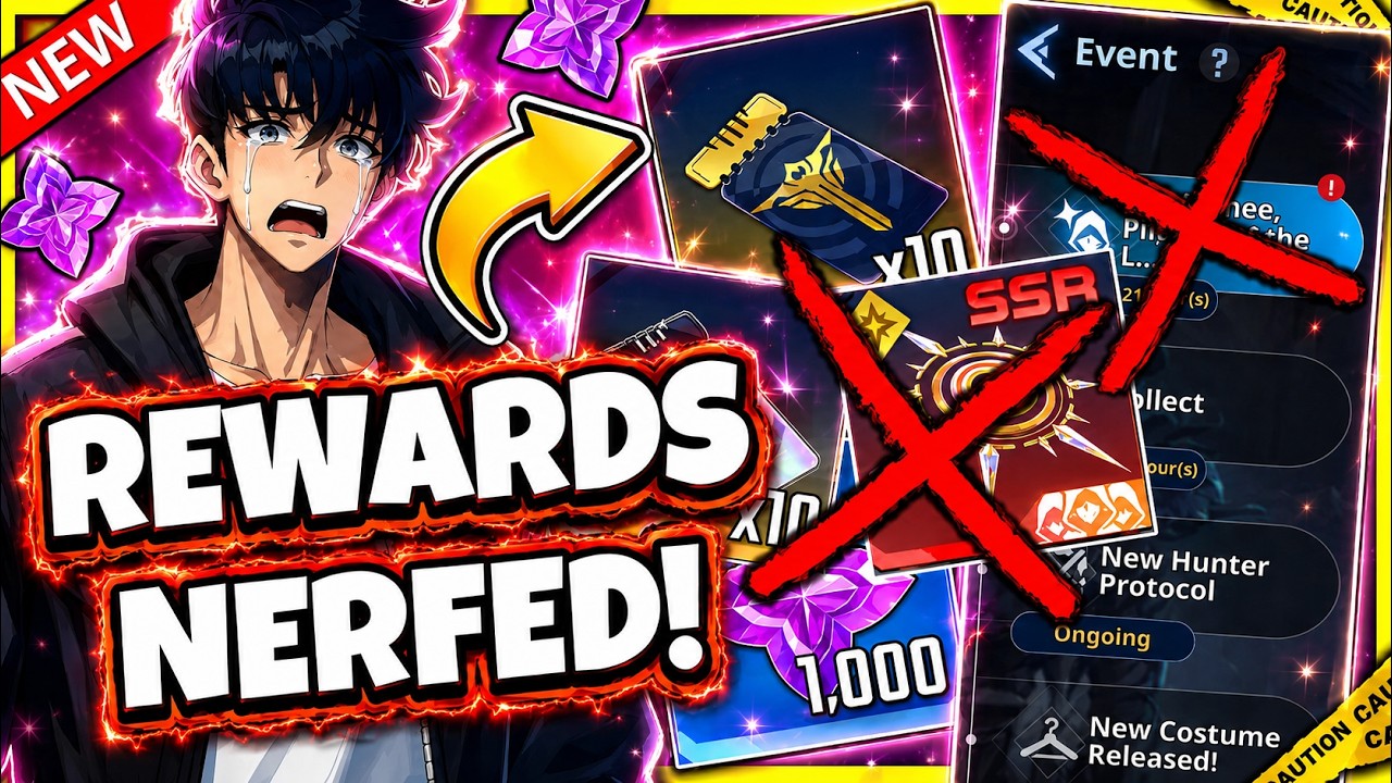 NERFED! REWARDS HAVE BEEN NERFED HARD! SSR WEAPONS / CUSTOMS & RATE UP DRAWS! [Solo Leveling: Arise]