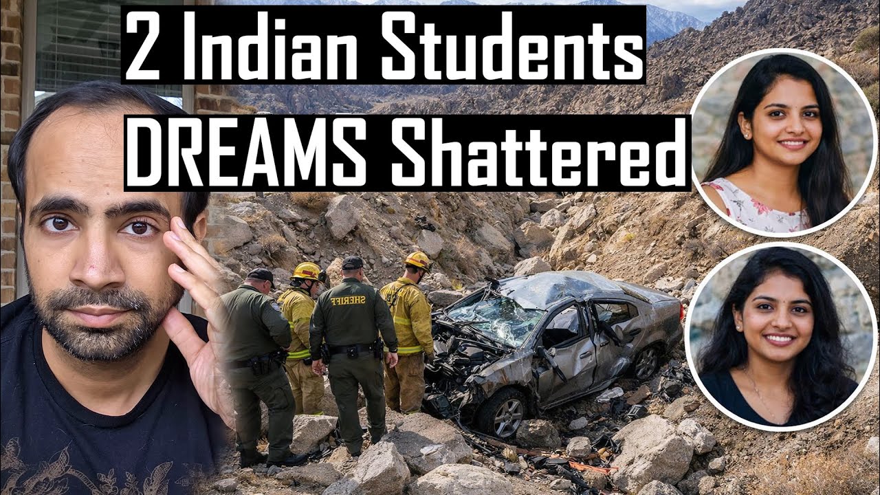 2 Indian Students Died in Car Crash in USA | Khayi me giri Car