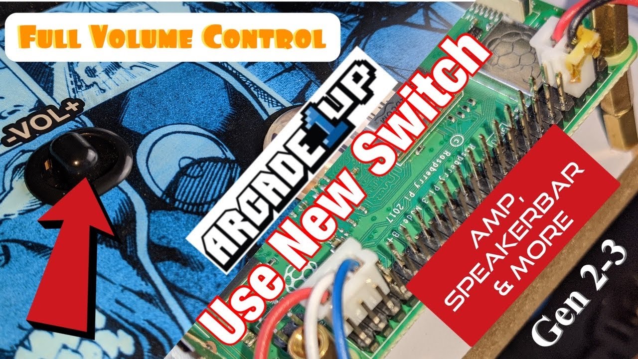Use Sliding Volume Switch on Modded Arcade1UP Marvel Super Hero Cabinet