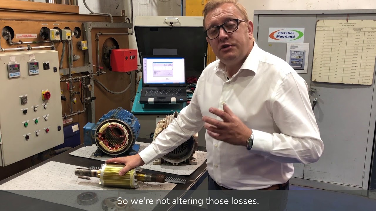 Electric motor efficiency is NOT reduced by rewinding...