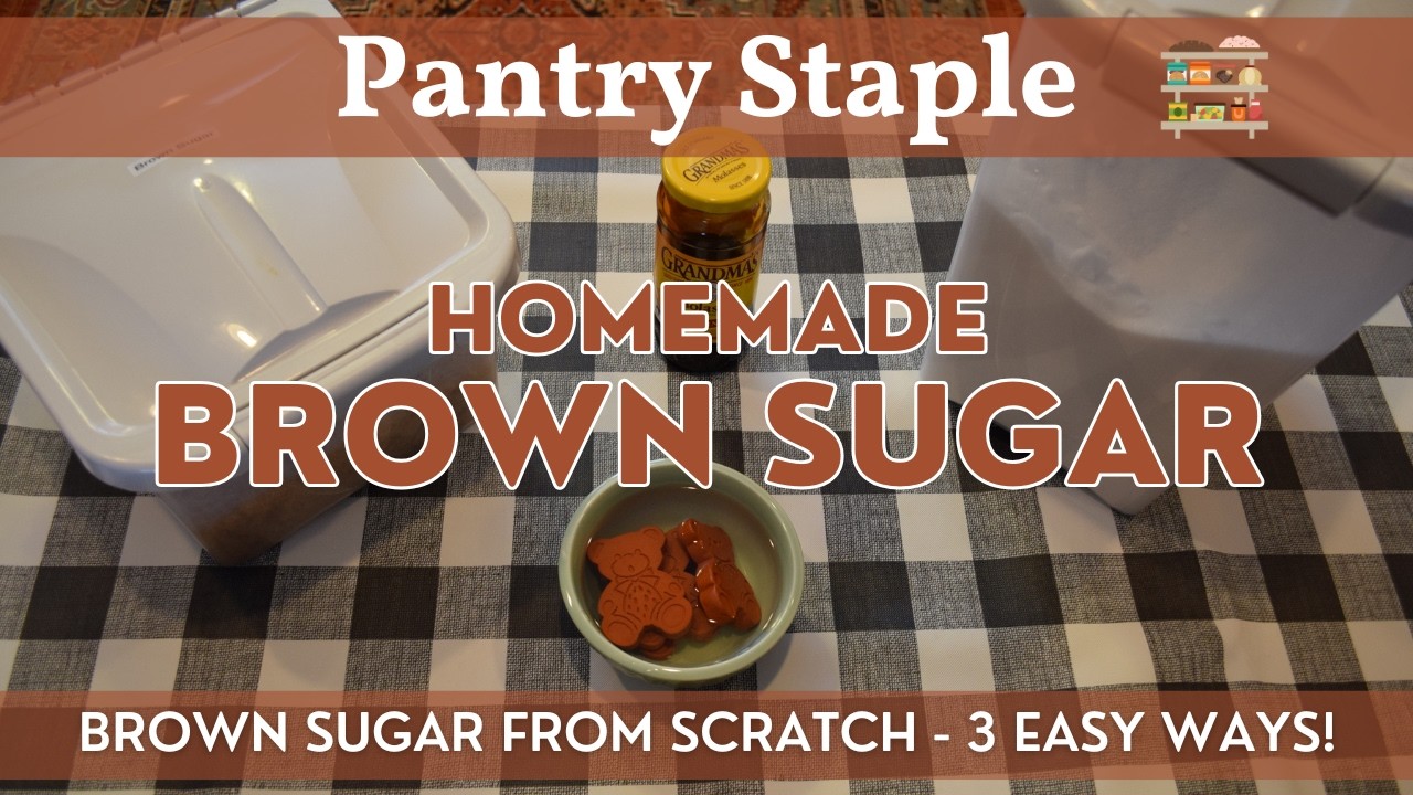 Homemade Brown Sugar 3 Ways | Pantry Staple | How to Easily Make Brown Sugar for your Pantry!