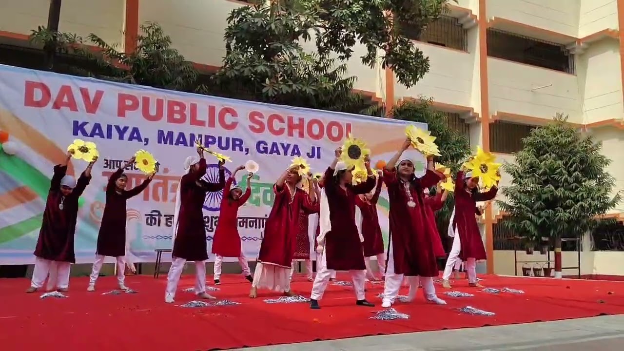 A Grand Cultural Performance on Republic Day | Cultural program in Dav public school manpur gaya ji