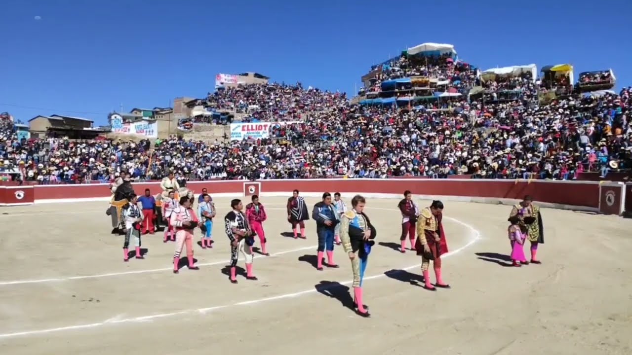 Segunda tarde taurina en Coracora 07 de agosto 2022 Virgen de las Nieves Joaquín Galdos y Rafaelillo