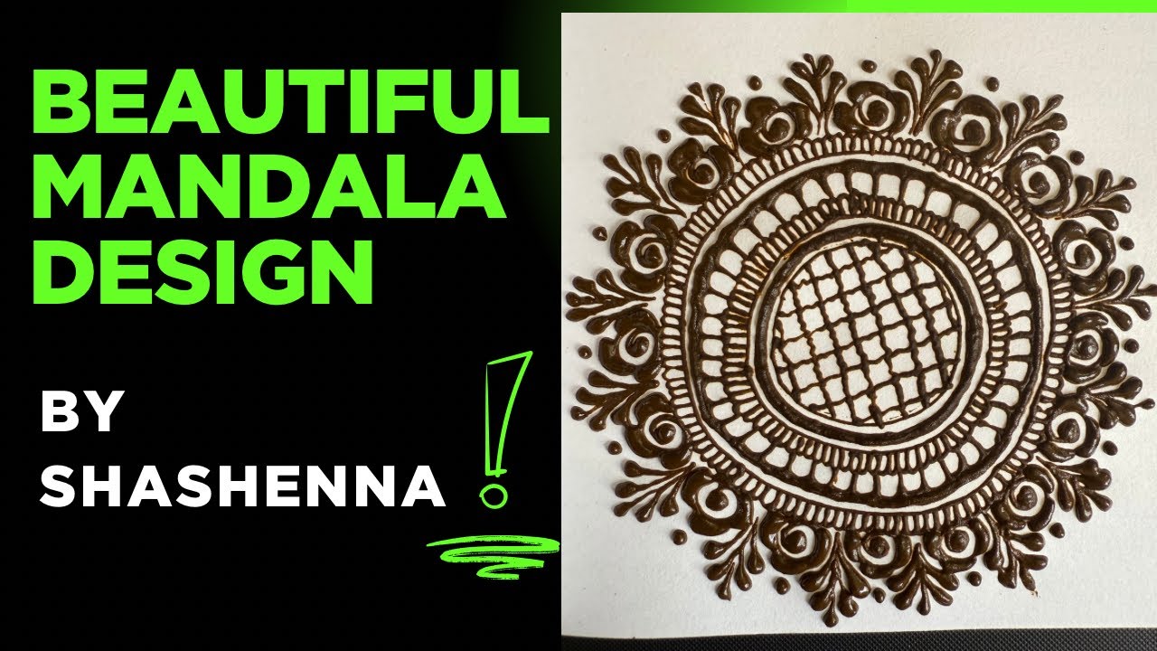 beautiful mandala mehndi design | mandala henna design 2025 | Easy mandala henna tutorial | #henna