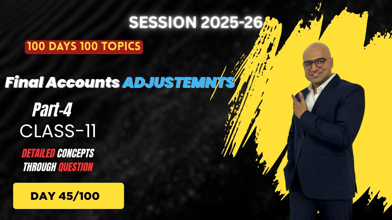 Final Accounts | Part-4 | Class-11 | CA Deepak Jain | Amandeep Commerce Classes | Day-45