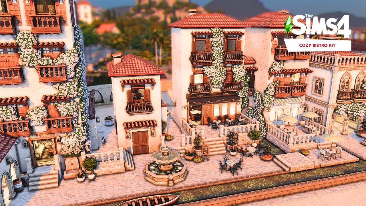 Tartosa Trattoria: Cozy Bistro Kit || The Sims 4 Speed Build || No CC