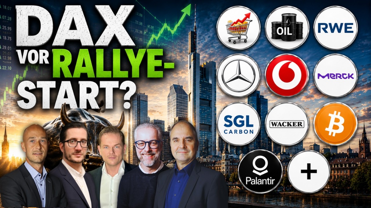 DAX vor Rallye-Start? Inflation, &Ouml;l, RWE, ZAL, Daimler, Vodafone, Merck, SGL Car., Wacker, BTC, PLTR