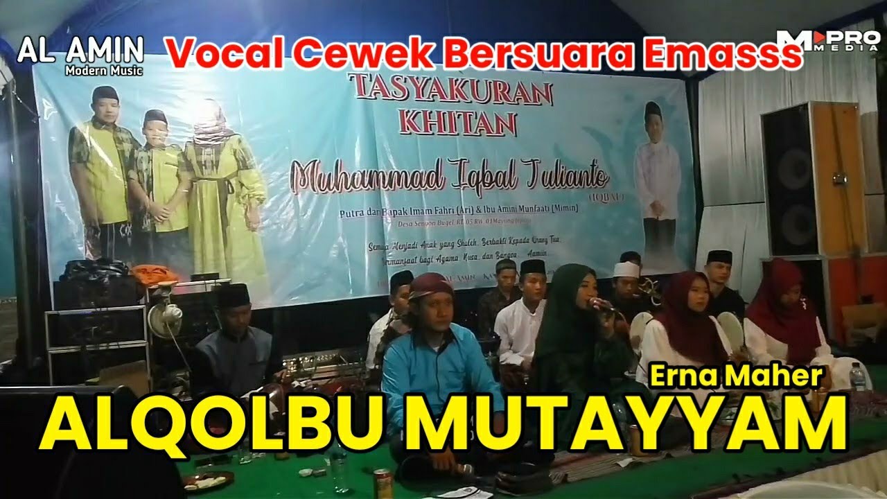 Cover Erna Maher || Al Qolbu Mutayyam _ Al Amin Modern Music