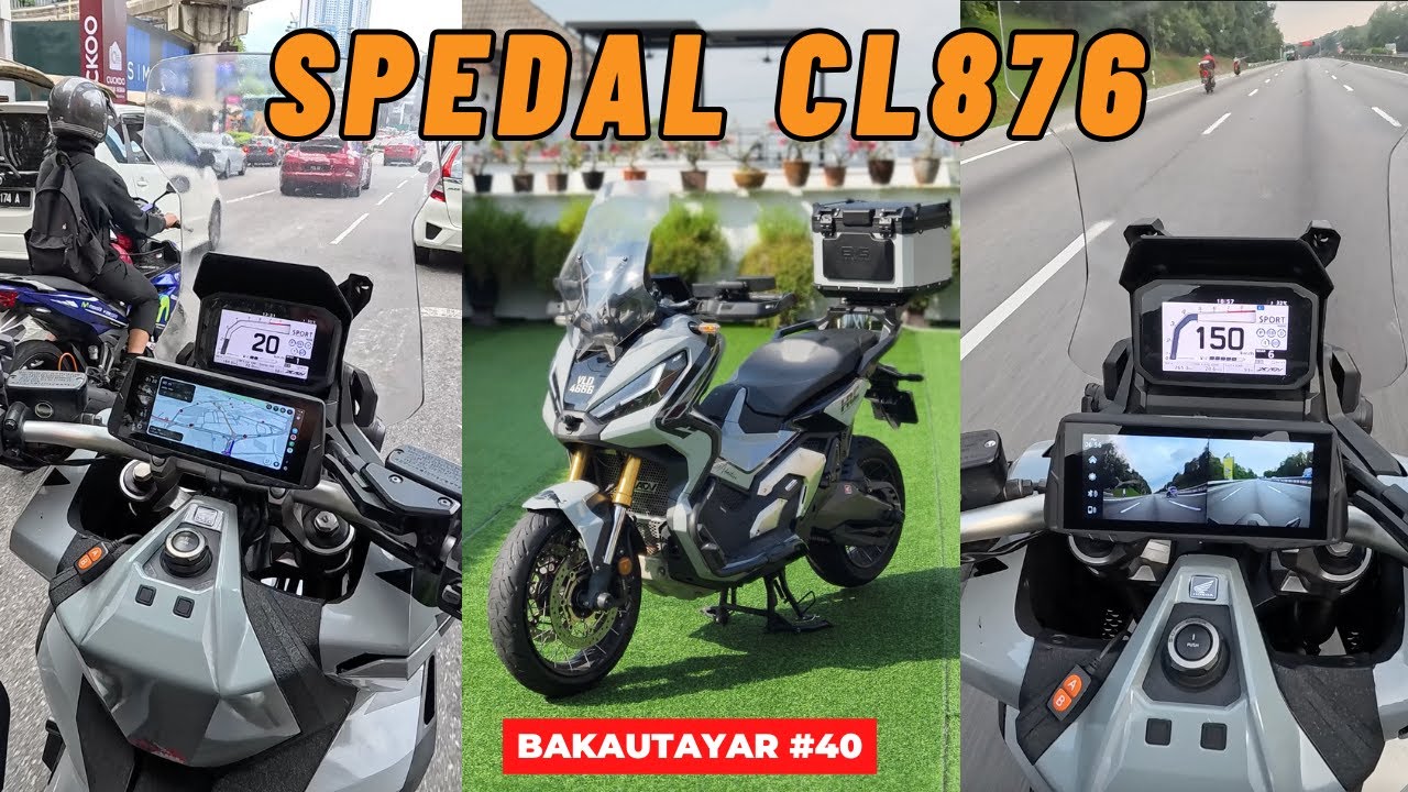 CARPLAY/ANDROID AUTO + DASHCAM + TPMS BERBALOI UNTUK MOTOR - SPEDAL CL876 [#BAKAUTAYAR 40]