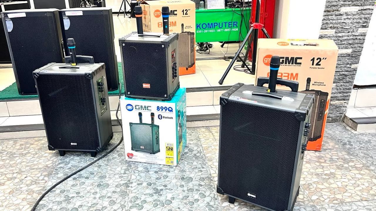 Speaker Portabel MURAH 900 RIBUAN DAPAT 2 MIC