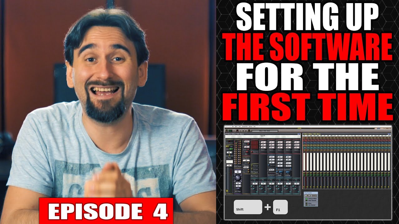 Setting Up The SOFTWARE AUDIO CONSOLE Program For The First Time