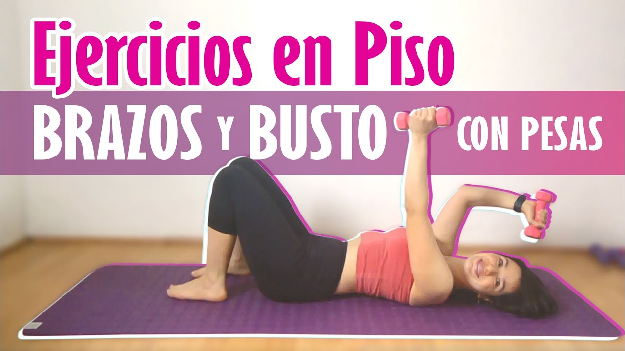 Ejercicios con pesas - Brazos y busto | 16 min