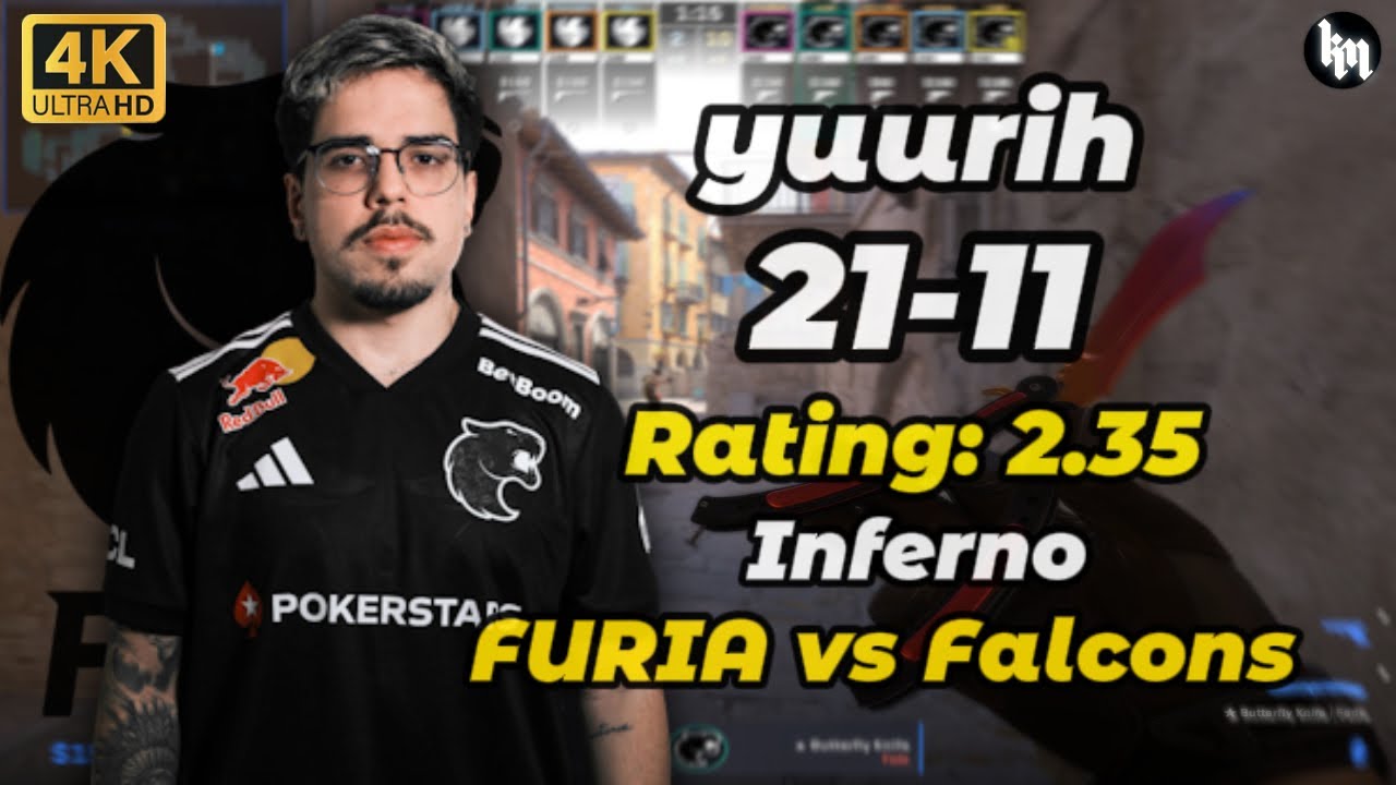 yuurih (21-11) FURIA vs Falcons (Inferno) | IEM Chengdu 2025 #FURIA #yuurih #cs2