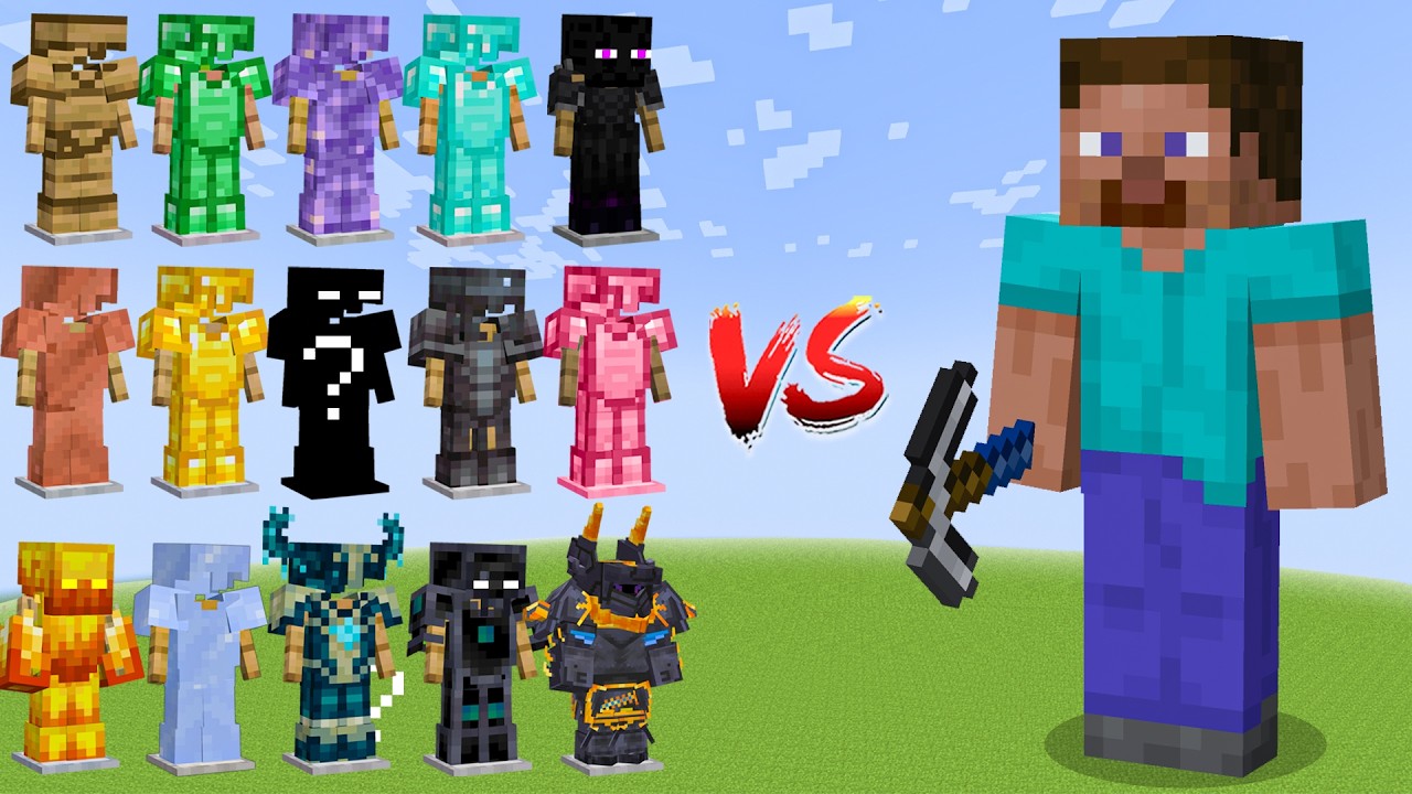 which Armor is the strongest against Steve ?