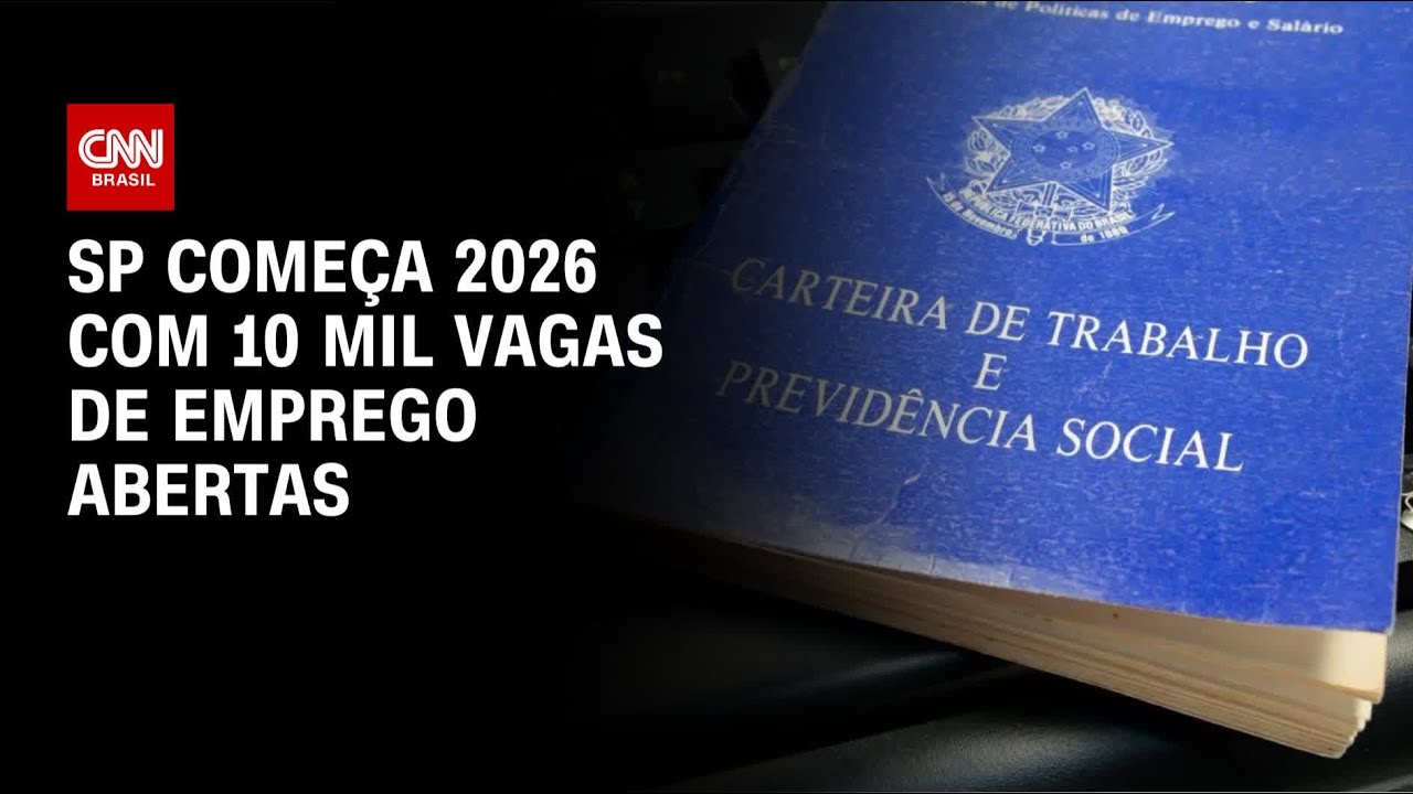 São Paulo começa o ano de 2026 com 10 mil vagas de emprego abertas | CNN NOVO DIA