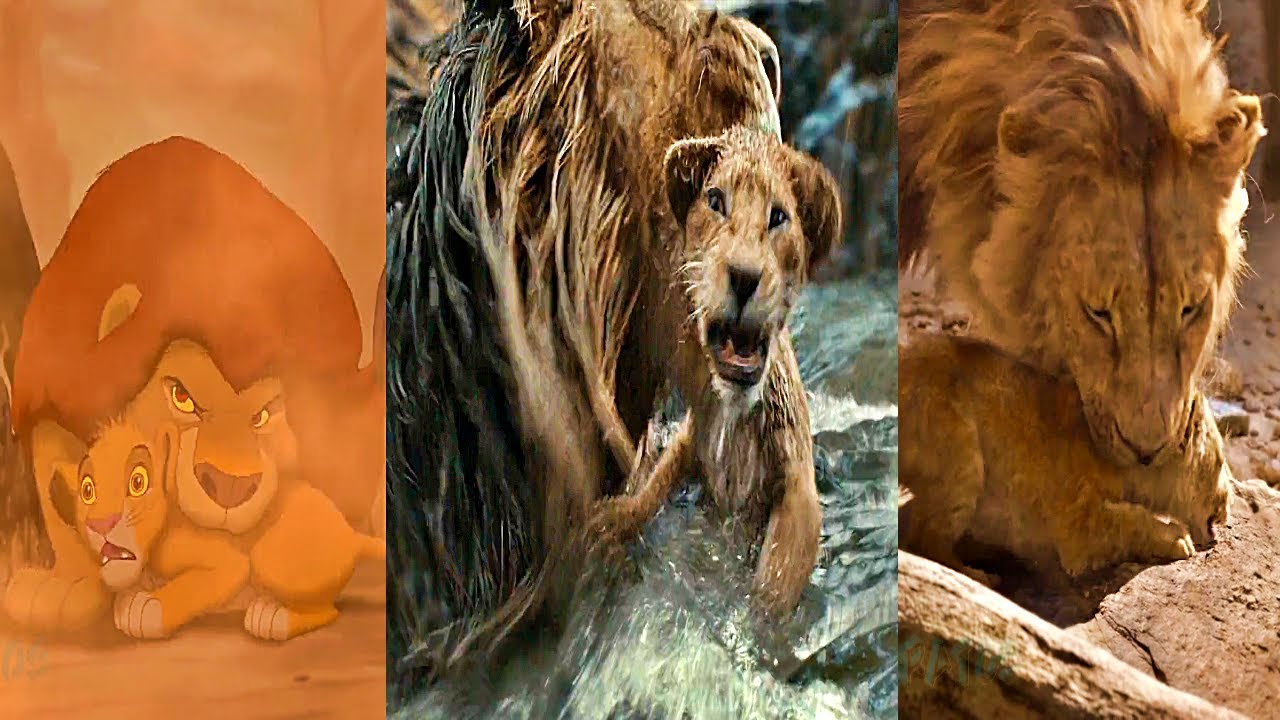 Mufasa The Lion King  (1994/2019/2024) Masego saves Mufasa Vs Mufasa saves Simba (Graphic)