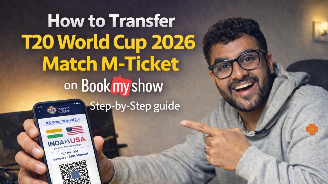 How to Transfer T20 World Cup 2026 Match M-Ticket on BookMyShow | Step-by-Step Guide