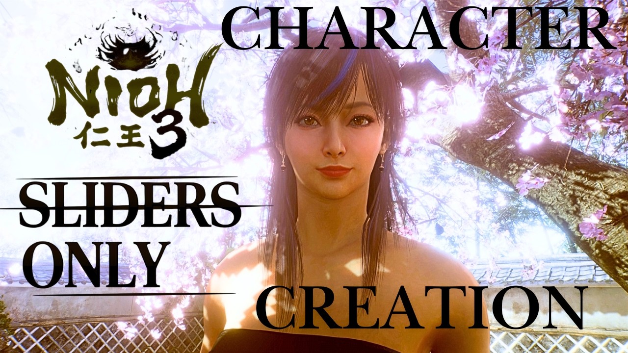 Nioh 3 Character Creation | Beautiful Female Preset (In-game Look & Full Sliders) 仁王３ 美人キャラクリ レシピ後半