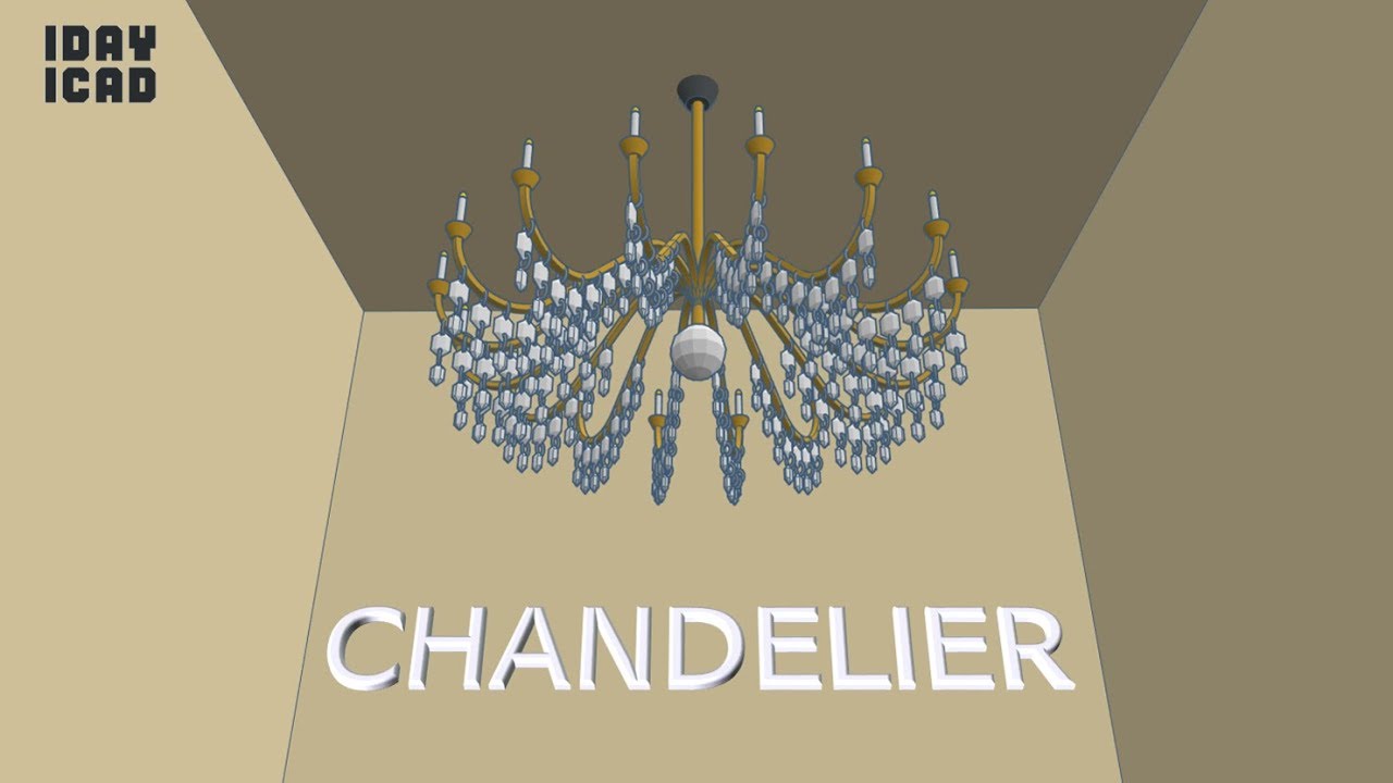 [1DAY_1CAD] CHANDELIER (Tinkercad : Know-how / Style / Education)