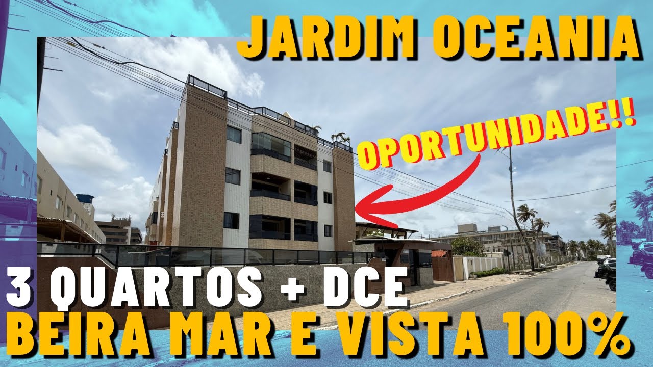 ESPETÁCULO! Apartamento BEIRA MAR 3 QUARTOS à venda no JARDIM OCEANIA - JOÃO PESSOA/PB - R$ 990.000