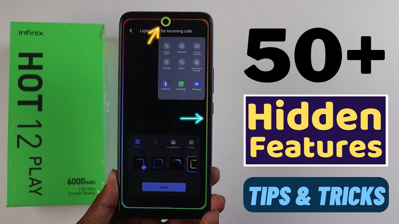 Infinix Hot 12 Play Tips and Tricks | Infinix Hot 12 Play Top 50+ Hidden Features in Hindi