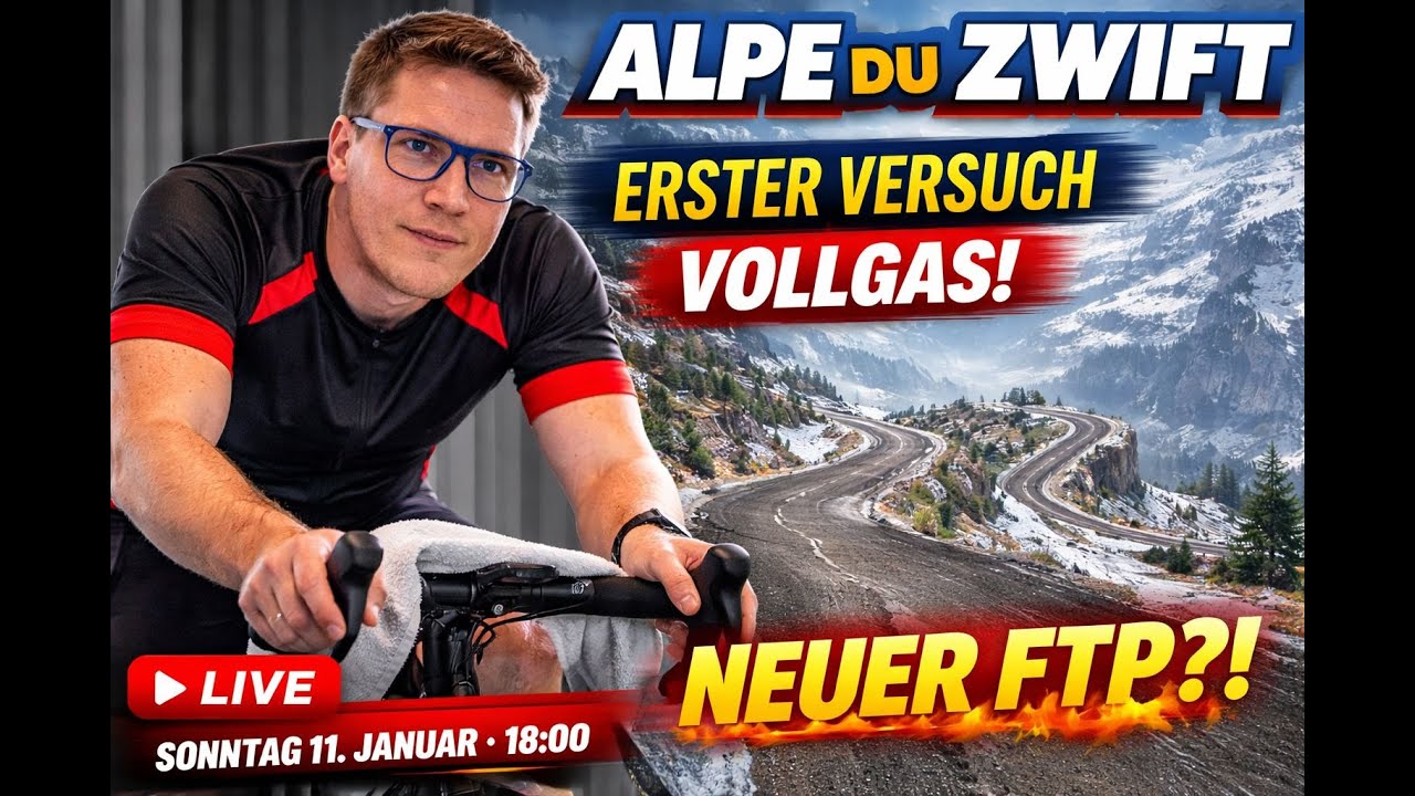 Mein erstes mal Alpe du Zwift - Gleich mit neuem FTP?