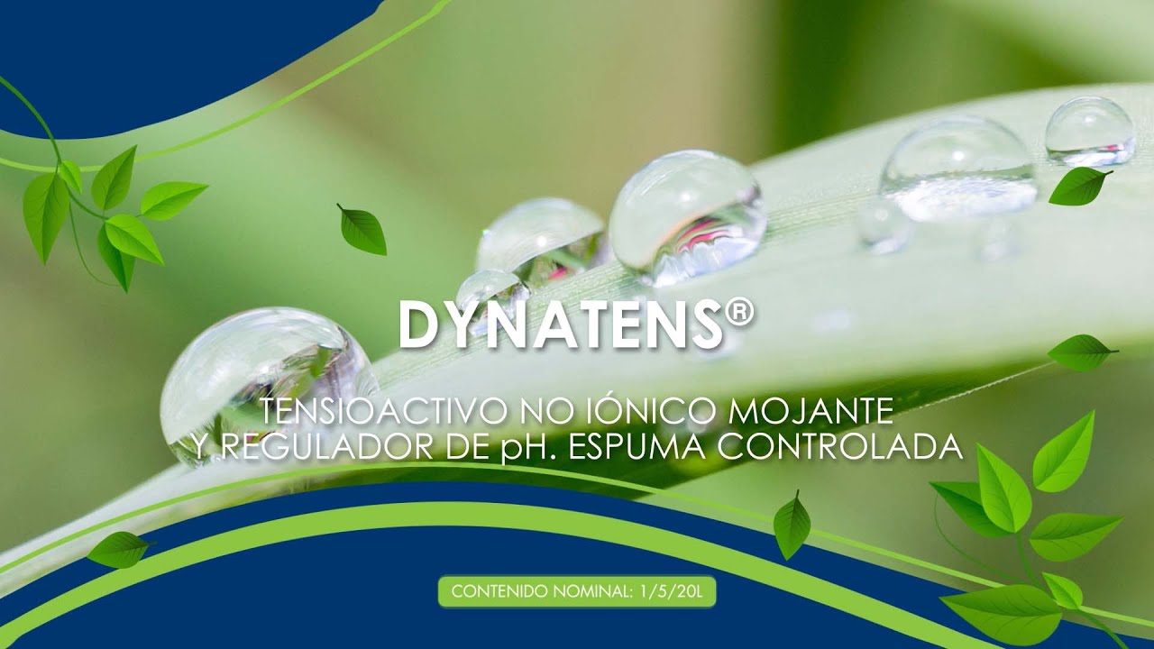 DYNATENS® - Tensioactivo no iónico mojante y regulador de pH. Espuma controlada.