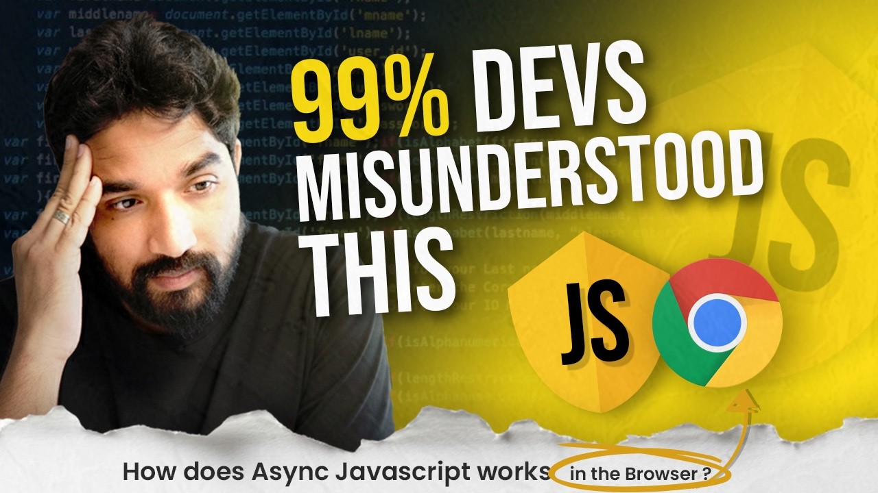 Async JavaScript Explained with Browser Internals🔥| Event Loop & Microtasks in Hindi | day 52/100