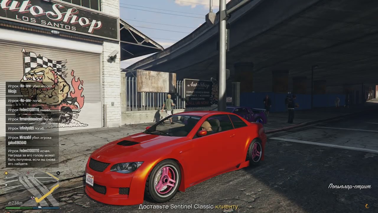 GTA Online. Услуги автомастерской: Sentinel Classic. 4K UHD