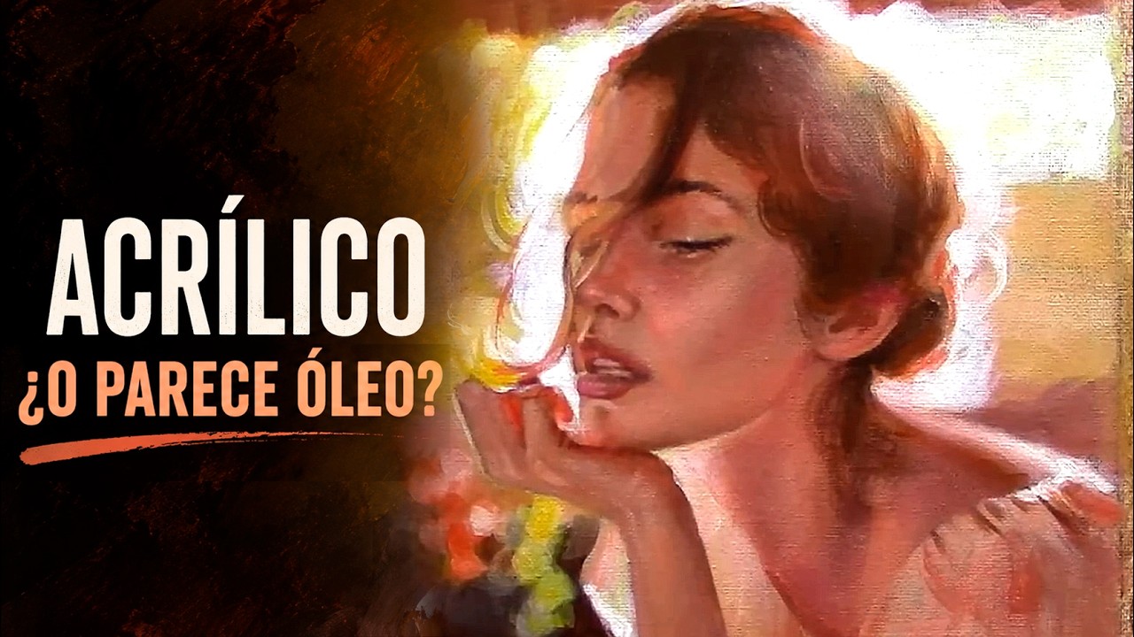 Como pintar un retrato con acrílico paso a paso