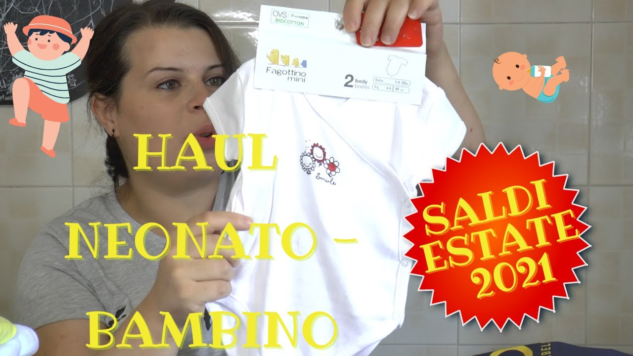 Haul | Acquisti approfittando dei saldi estate 2021 per NEONATO e BAMBINO 3 anni OVS e H&M 👶👦