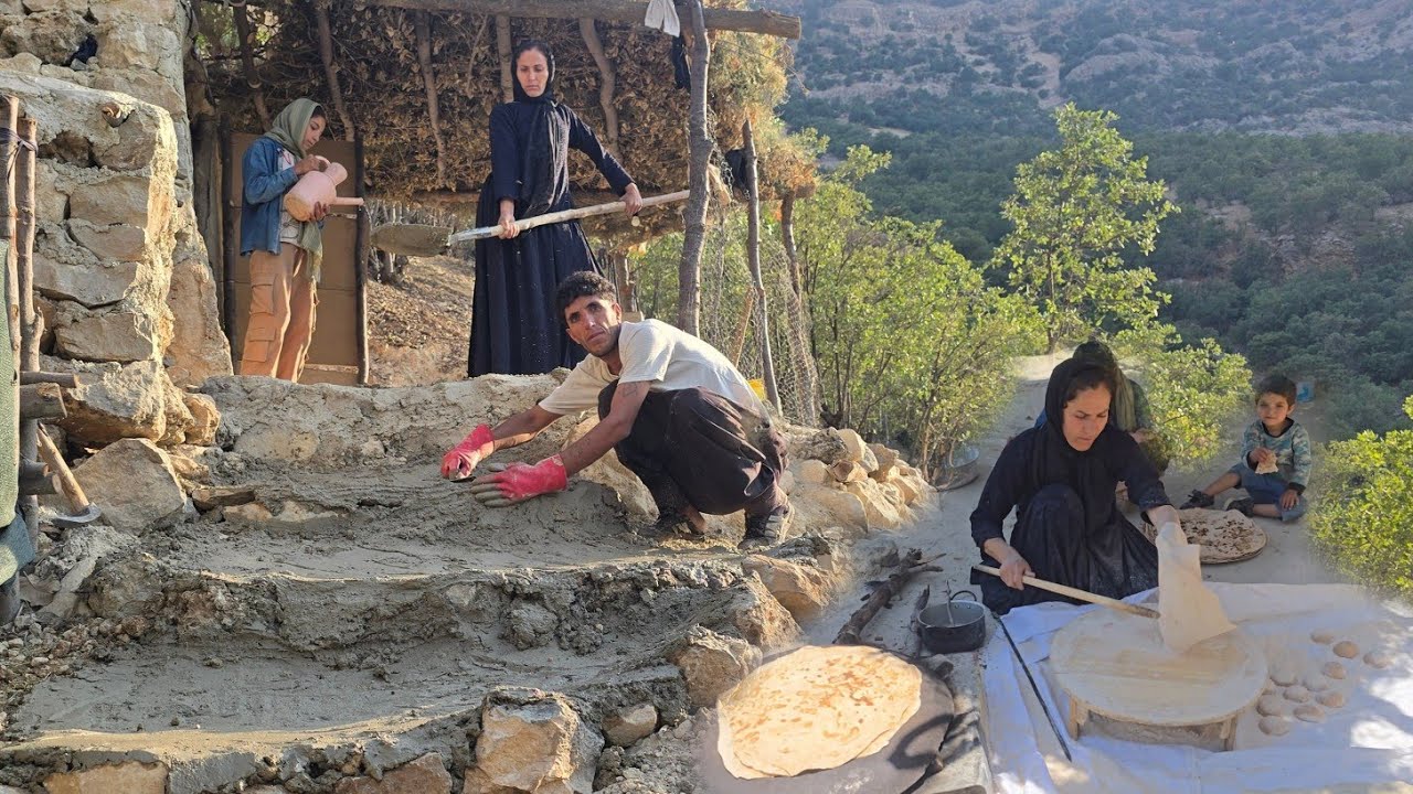 🏆 🔥 Cave Nomad Life Challenge | Traditional Bread Baking & Cave Restoration ⛰️🫓❤️