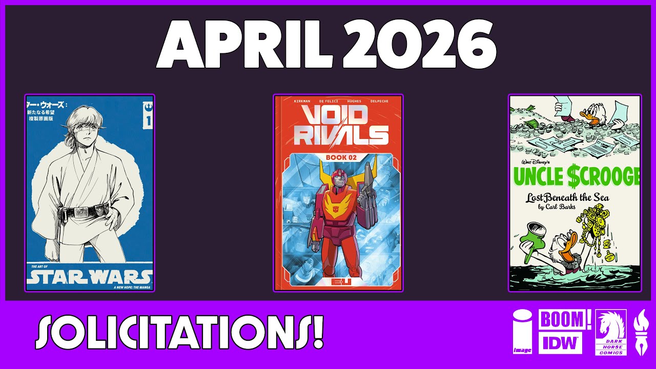 April 2026 Previews: Image, Dark Horse, BOOM, IDW, & Fantagraphics | Solicitations