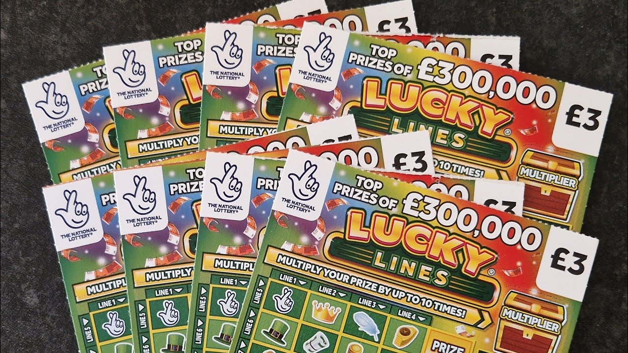 £24 of New Lucky Lines UK Allwyn National Lottery Scratch Cards