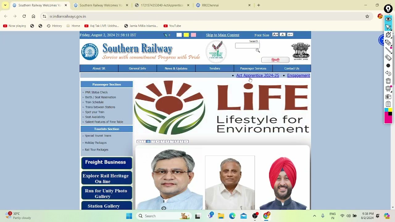Southern Railway India Apprentices Job Form Fill -Up 2024| 2438+ Posts| Step By Step |All Details
