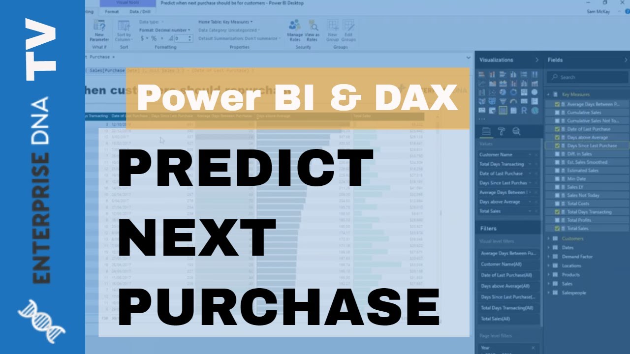 Predict When Customers Will Purchase Next - Advanced Power BI & DAX
