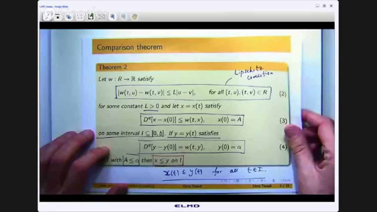 Comparison Theorem for Fractional Differential Equations