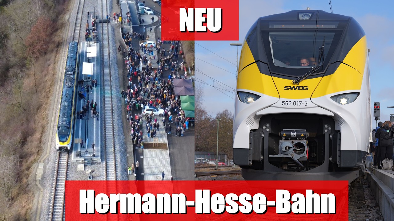 Die NEUE Hermann-Hesse-Bahn ist ERÖFFNET | Weil der Stadt - Calw