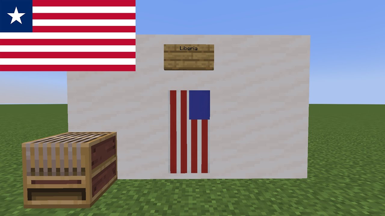 How to Make Liberia's Flag in Minecraft