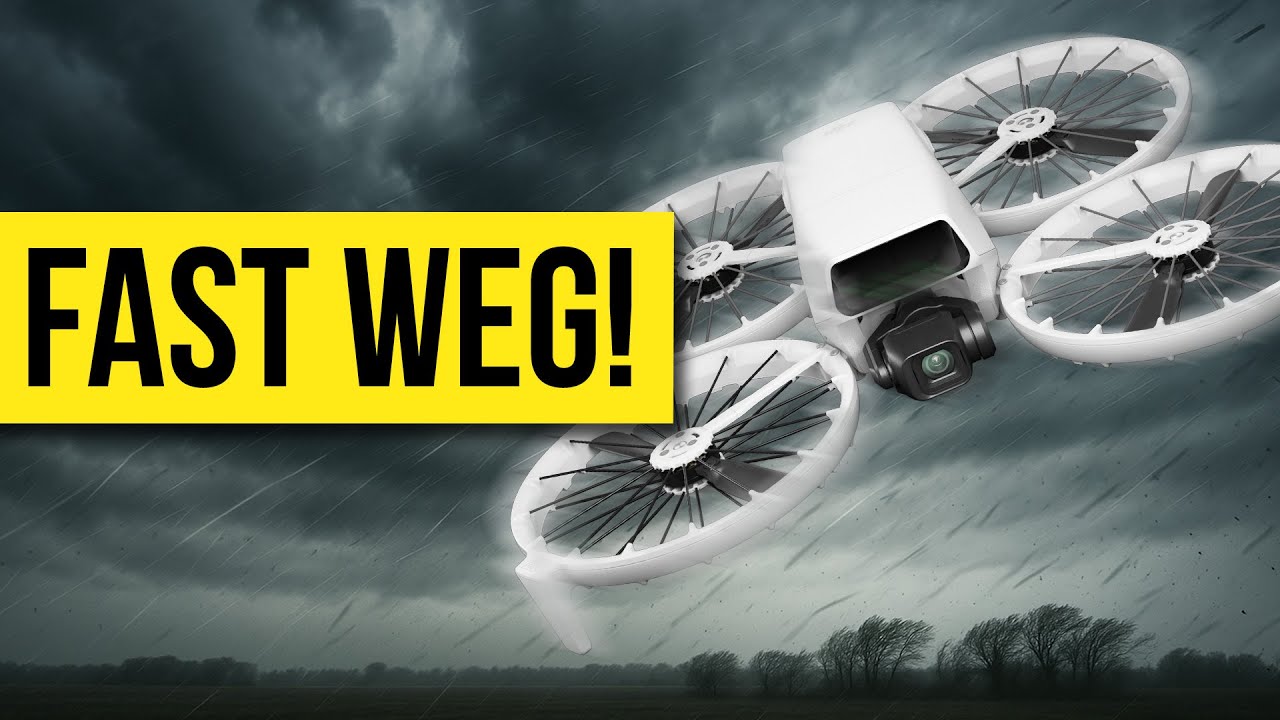 DJI Flip (fast) verloren. Experiment DJI Flip im Sturm fliegen. Wie reagieren bei starken Wind! 😨🌪️