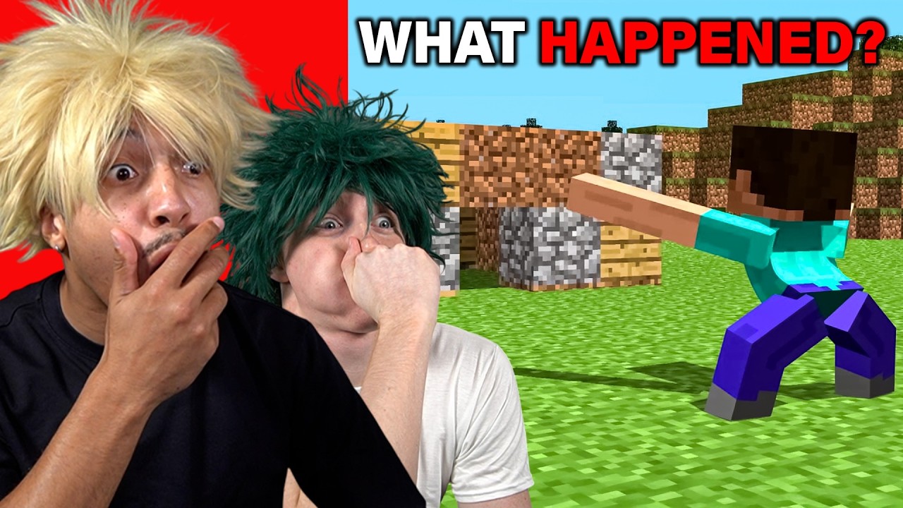 MHA Voice Actors React to MINECRAFT CRINGE!