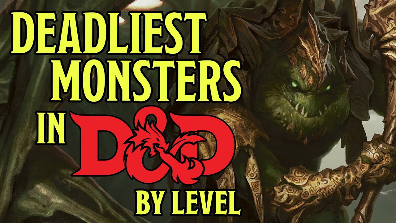 Deadliest Monsters in Dungeons and Dragons 5e by CR - Part One